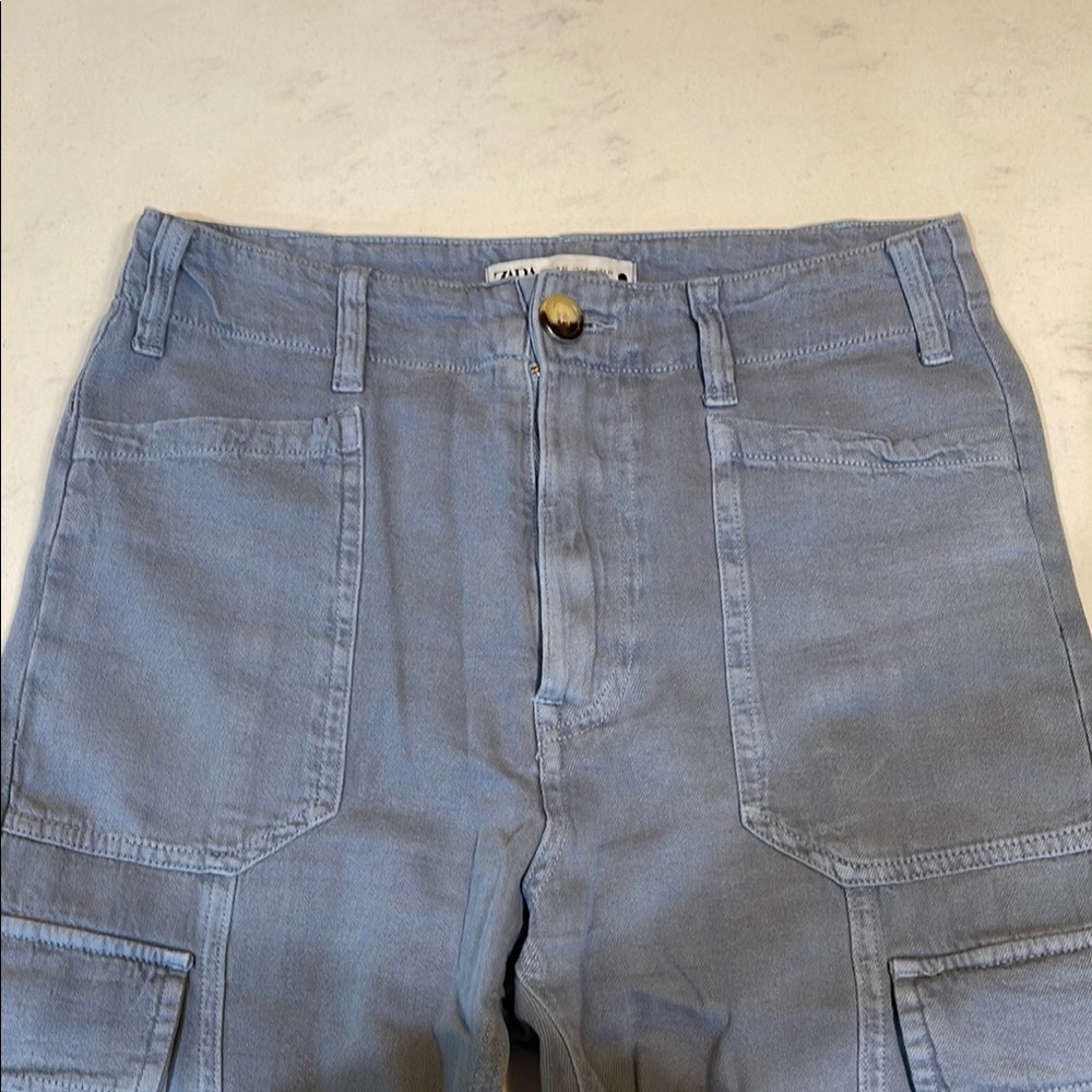 Zara Blue Cargo Pant
